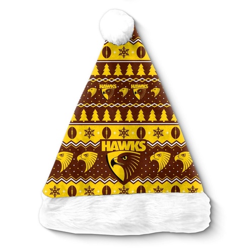 Hawthorn Hawks Christmas Santa Hat