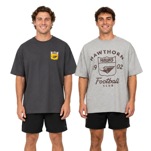 Hawthorn Hawks Mens 2 Pack Vintage Tees