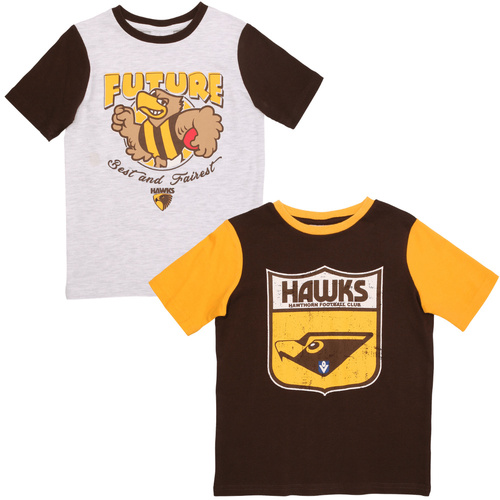 Hawthorn Hawks Toddlers T-Shirts Twin Pack