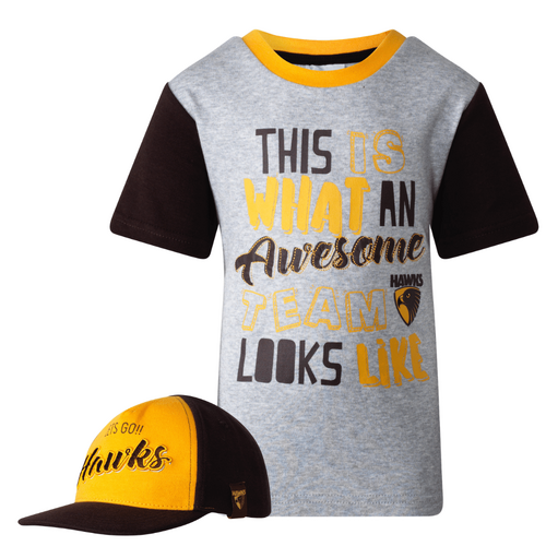 Hawthorn Hawks Toddlers Tee and Cap Pack