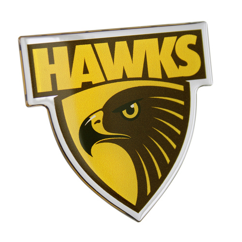 Hawthorn Hawks Lensed Chrome Supporter Logo