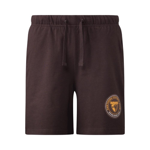 Hawthorn Hawks Youths Cotton Logo Shorts