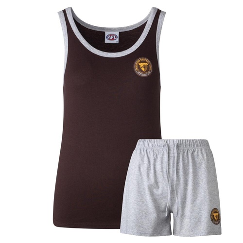 Hawthorn Hawks Womens Tank and Shorts PJ Set