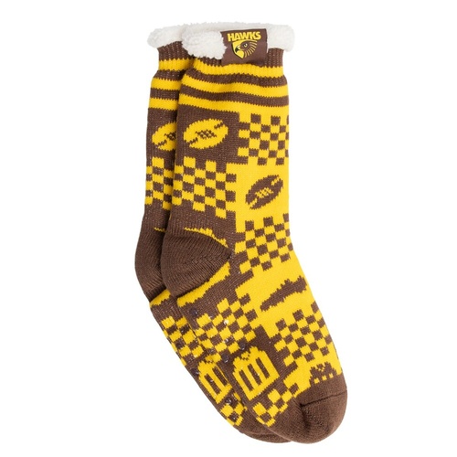 Hawthorn Hawks Sherpie Socks