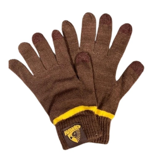 Hawthorn Hawks Touchscreen Gloves