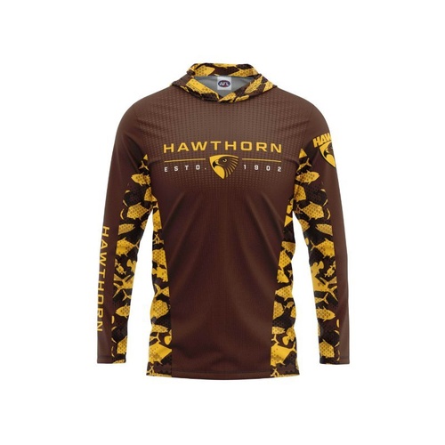 Hawthorn Hawks Youths Hooded Fishing Shirt