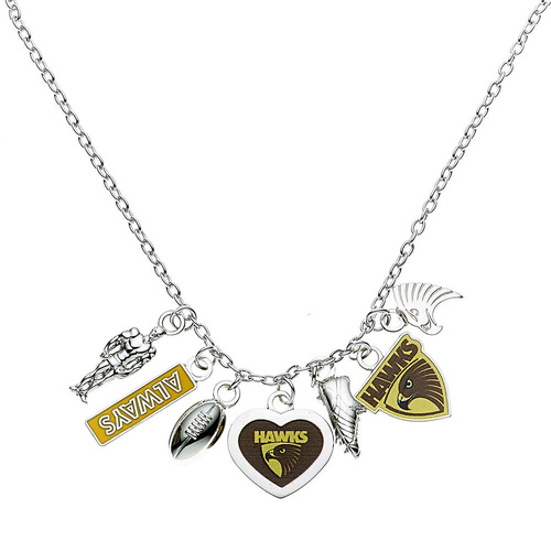 Hawthorn Hawks Charm Pendant Necklace