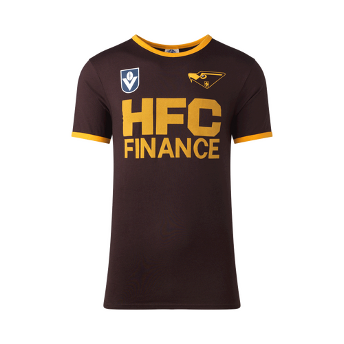 Hawthorn Hawks Mens HFC Brown Throwback Tee
