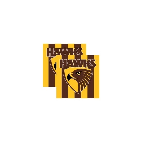 Hawthorn Hawks Party Napkins Pkt of 16