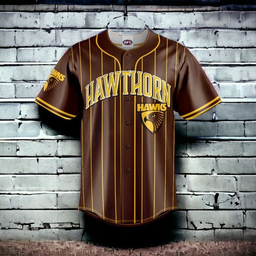Hawthorn Hawks Slugger Baseball Shirts