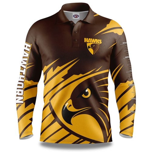 Hawthorn Hawks Ignition Adults Fishing Shirt