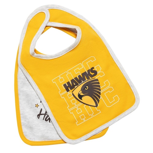 Hawthorn Hawks Baby 2-Pack Bibs