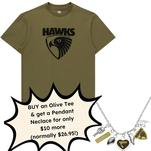 Hawthorn Hawks Olive Tee Discount Deal