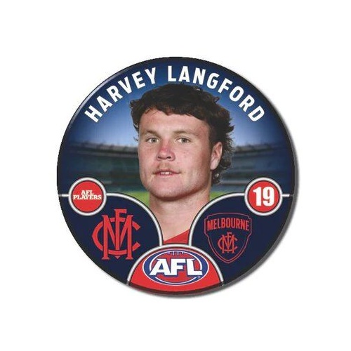 Melbourne Demons 2025 Player Pin Badge - LANGFORD