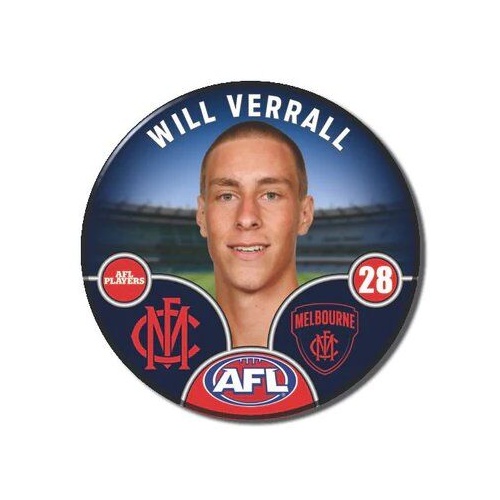 Melbourne Demons 2025 Player Pin Badge - VERRALL