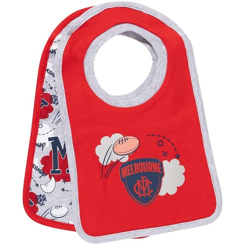 Melbourne Demons Baby Cloud 2Pk Bibs