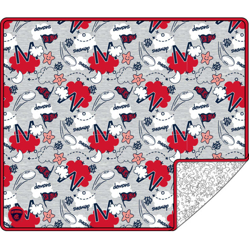 Melbourne Demons Baby Cloud Blanket