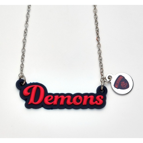 Melbourne Demons Script Necklace