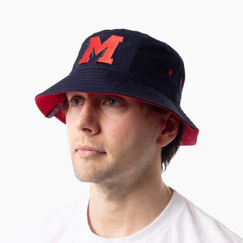 Melbourne Demons Adults Letter Graphic Bucket Hat