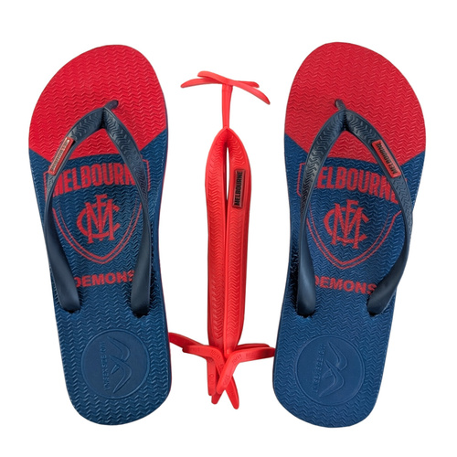Melbourne Demons Boomerangz Thongs w/extra Straps