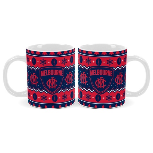 Melbourne Demons Christmas Coffee Mug