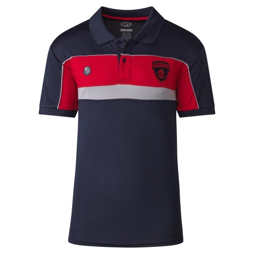 Melbourne Demons Mens Contrasts Premium Polo
