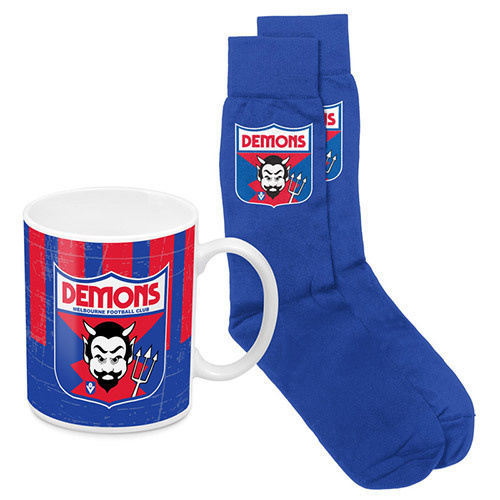 Melbourne Demons Heritage Mug and Sock Gift Pack