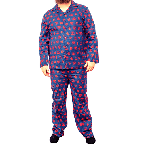 Melbourne Demons Mens Flannelette PJ Set