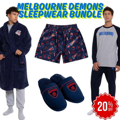 Melbourne Demons Mens Sleepwear Value Bundle