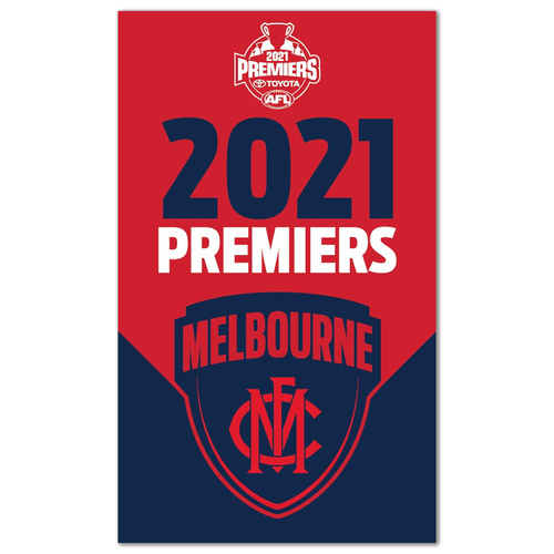 Melbourne Demons 2021 Premiers Supporter Flag