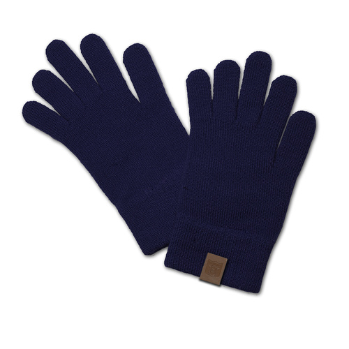 Melbourne Demons Adults Plain Coloured Woollen Gloves