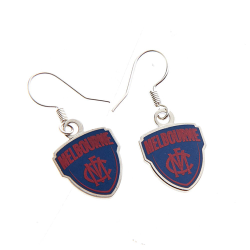 Melbourne Demons Colour Logo Earrings