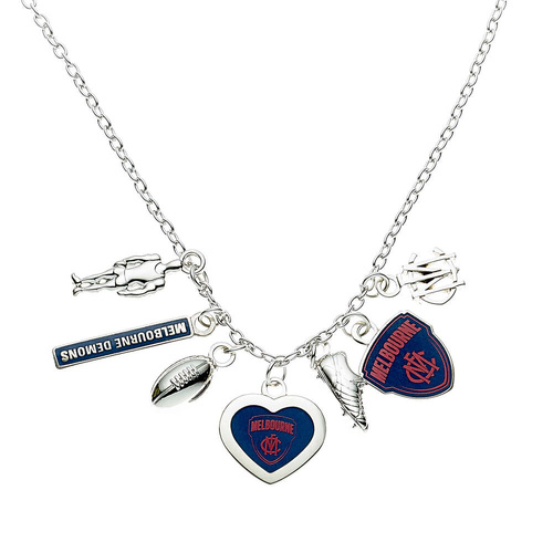 Melbourne Demons Charm Pendant Necklace
