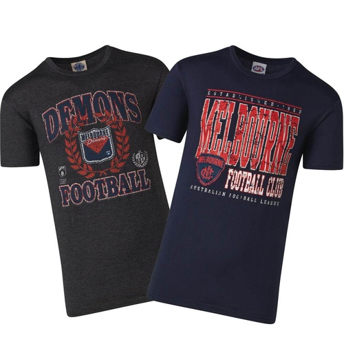 Melbourne Demons Mens Duo Pack T-Shirts