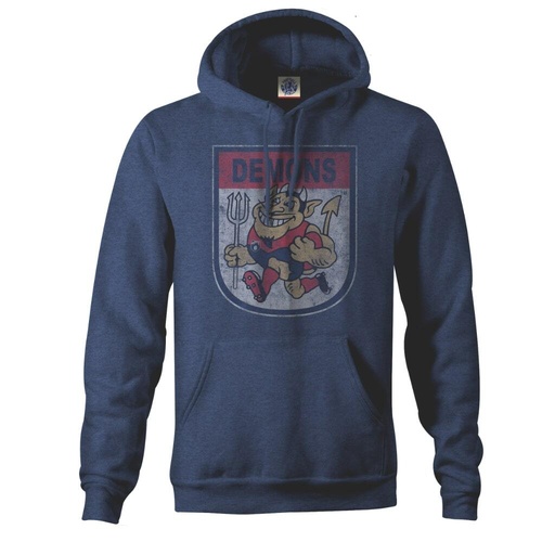 Melbourne Demons Mens 90's Retro Mascot Pullover