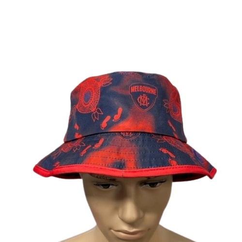 Melbourne Demons Adults Indigenous Bucket Hat