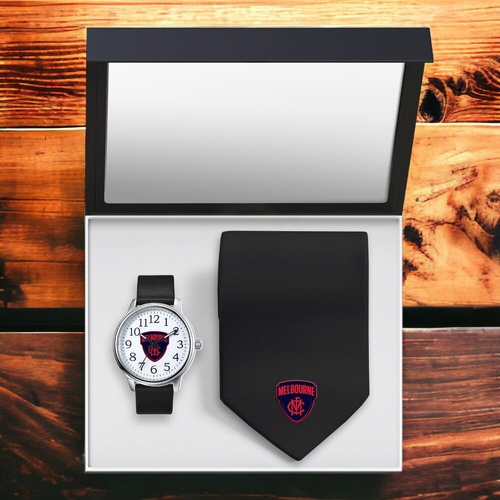 Melbourne Demons Watch and Tie Gift Set