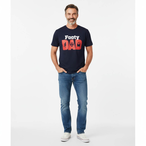 Melbourne Demons Mens Footy Dad Tee