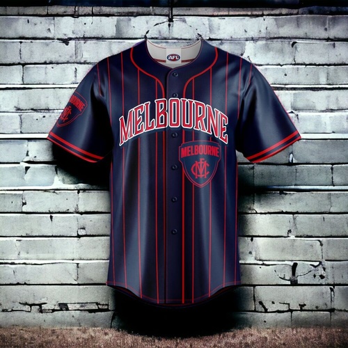 Melbourne Demons Slugger Baseball Shirts