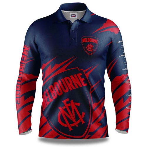 Melbourne Demons Ignition Adults Fishing Shirt