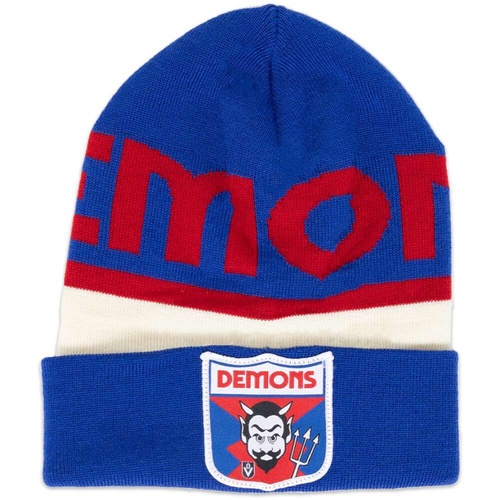 Melbourne Demons Merino Wool Throwback Beanie