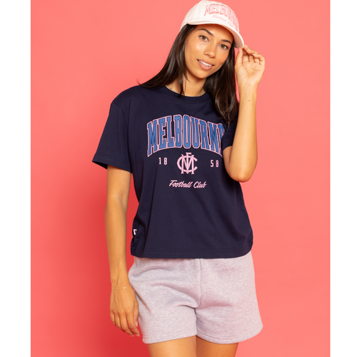 Melbourne Demons Womens Printed Pop Tee