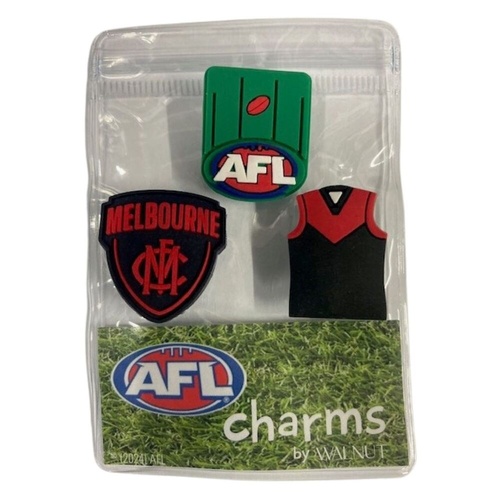 Melbourne Demons Shoe Charms Pkt 3