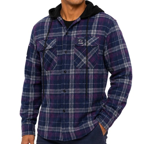 Melbourne Storm Highland Hooded Flannel Shirt