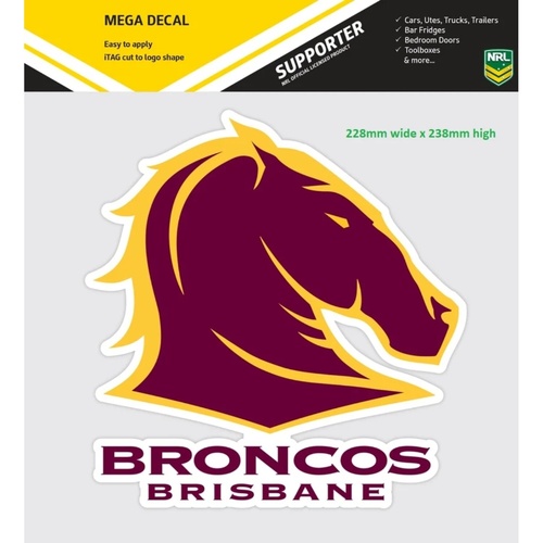 Brisbane Broncos Mega Logo Decal