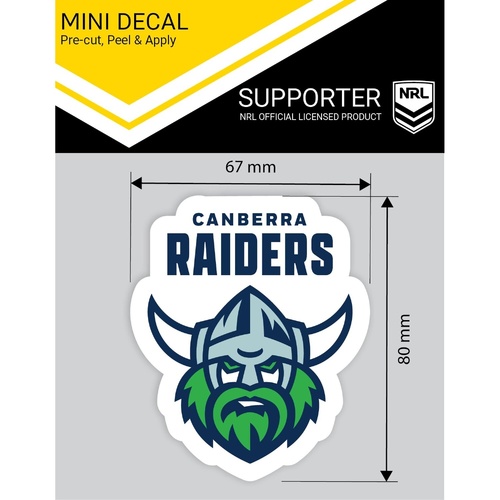 Canberra Raiders Mini Decal