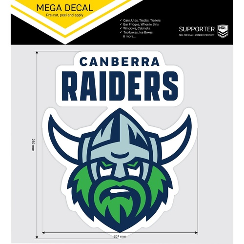 Canberra Raiders Mega Logo Decal