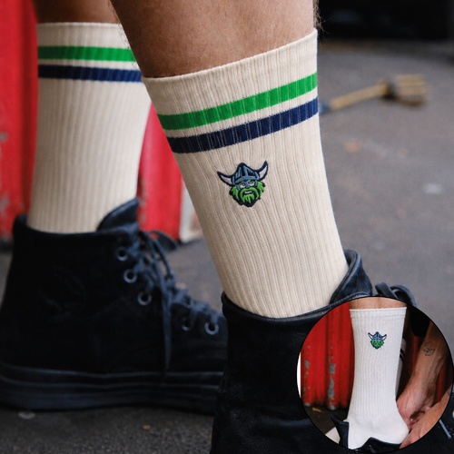 Canberra Raiders Sneaker Socks 2 Pack Gift Box