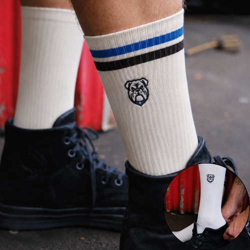 Canterbury Bulldogs Sneaker Socks 2 Pack Gift Box