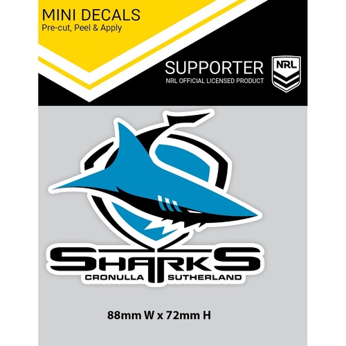 Cronulla Sharks Mini Decal